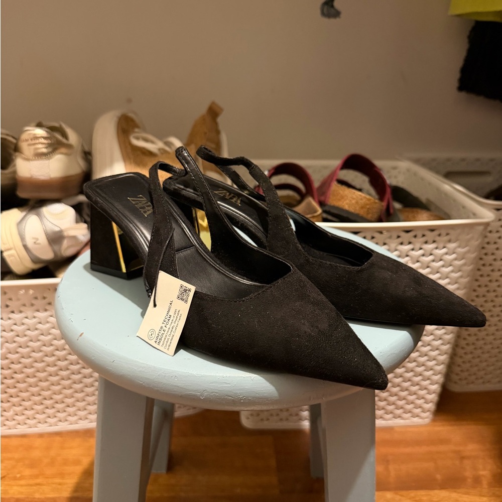 Zara Slingback Heels